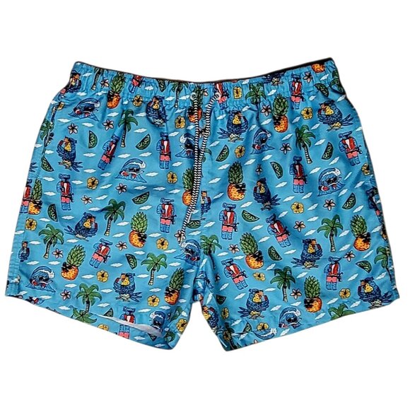 Boardies x Mulga Koala Pineapple Funky Colorful Men's Swim Trunks Pockets - Picture 1 of 13